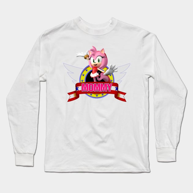 Mom of The Birthday Boy - The Hedgehog Long Sleeve T-Shirt by SusieTeeCreations